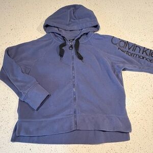 Calvin Klein Purple Hoodie Full Zip Jacket